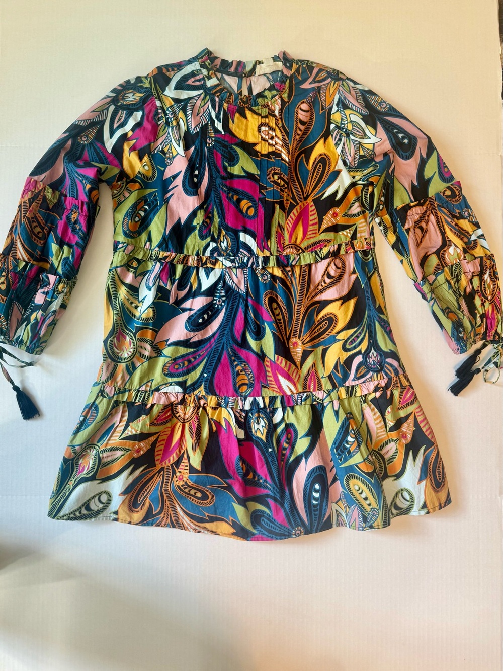 Allison New York Multicolor Printed Tiered Dress